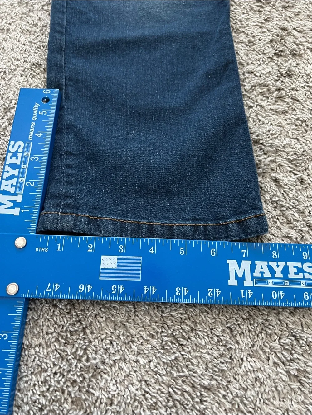 Desert Dunes Men's Dark Blue Denim Stretch Jeans with Fading - Size 46x29
